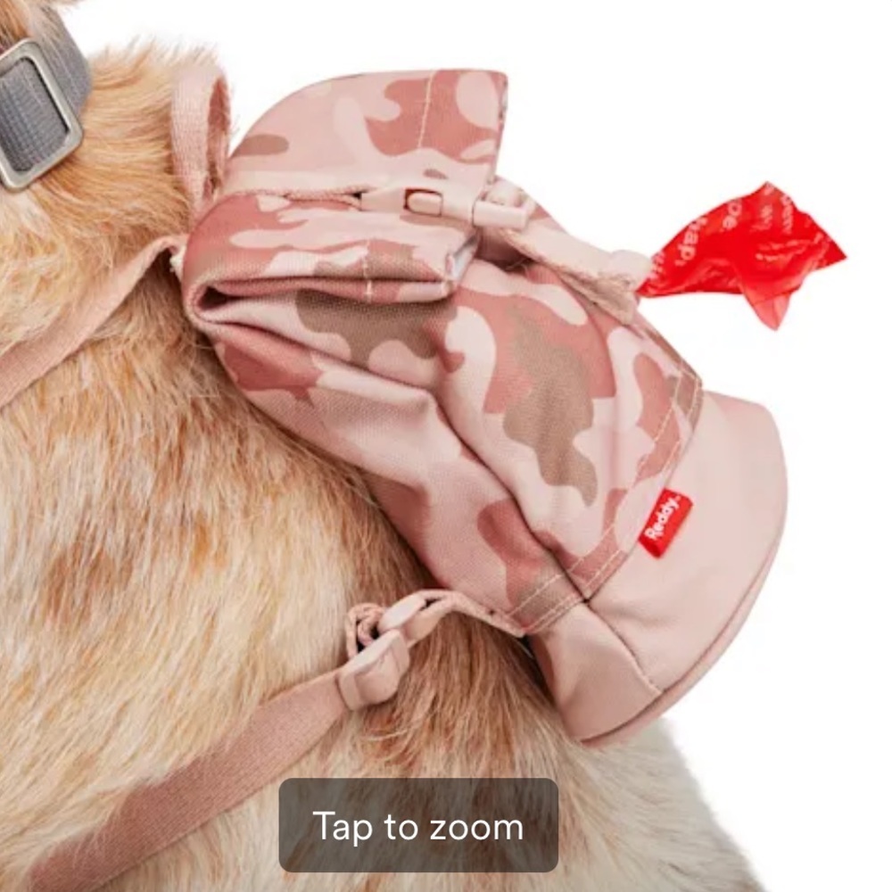 NWT Reddy Pink Camo dog backpack S/M - Picture 4 of 7